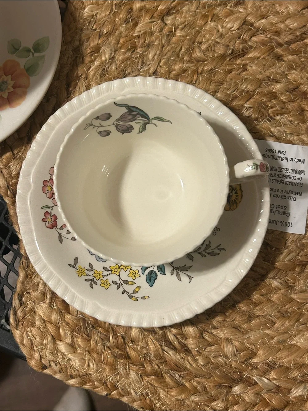 1940 antique SPODE. Cottage-gore cup and saucer. 4 avail 4 full sets available.
